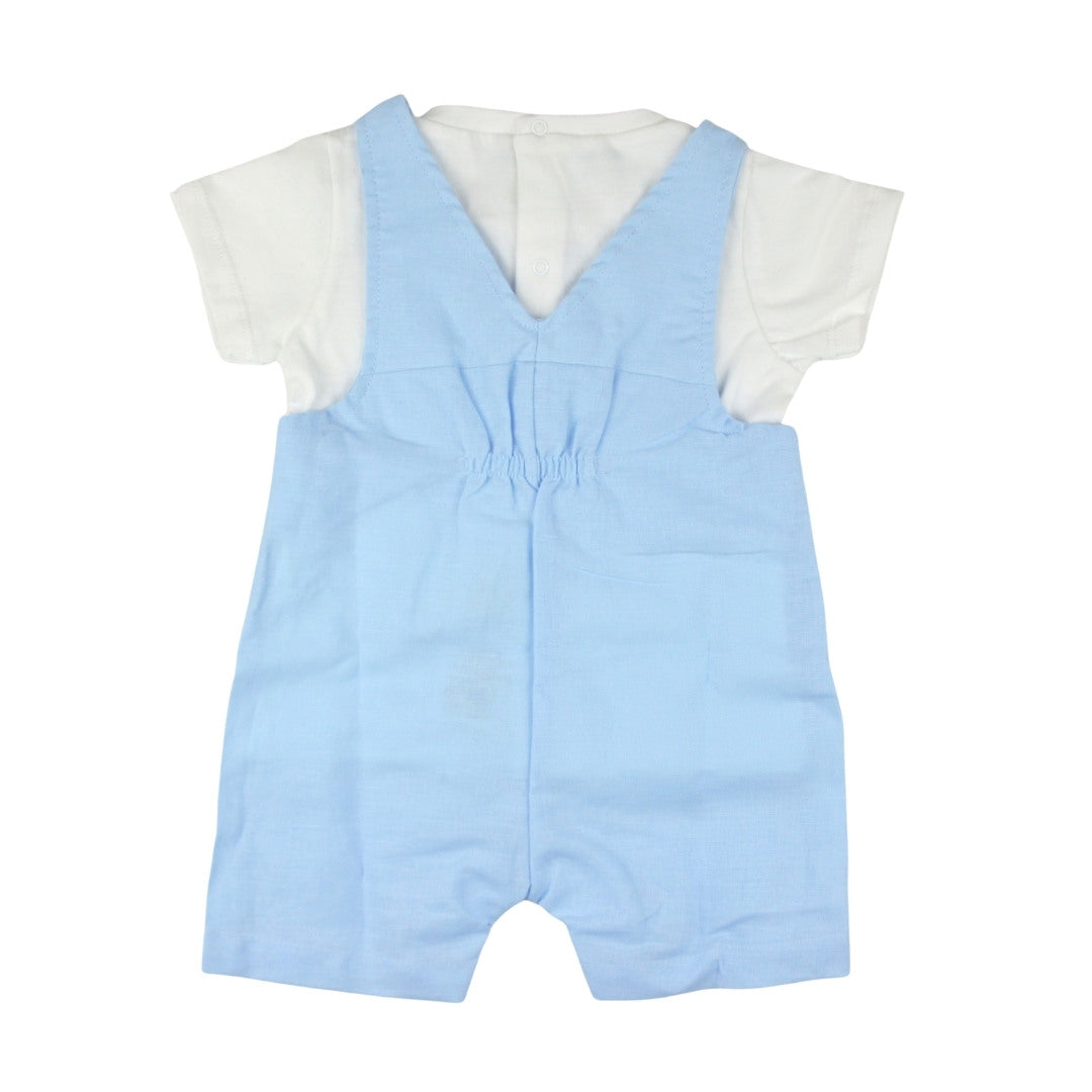 Azzurro - Completo t-shirt  e salopette