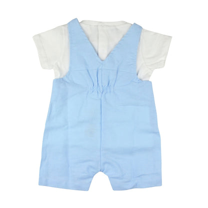 Azzurro - Completo t-shirt  e salopette