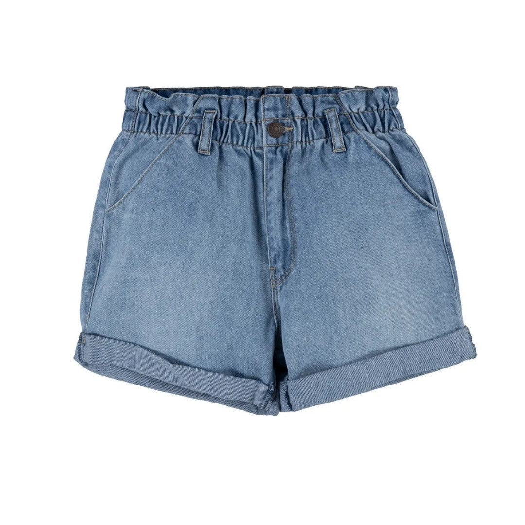 Jeans shorts a vita alta