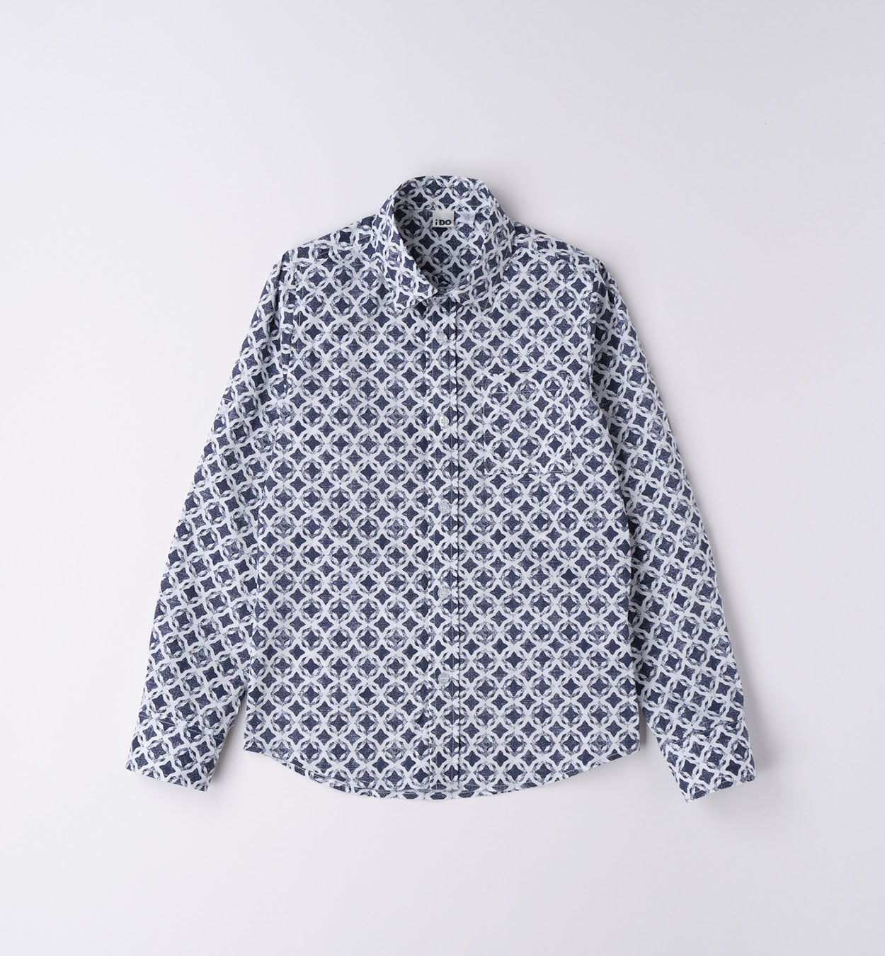 Satin e true blue - Camicia a fantasia