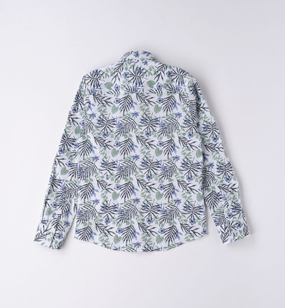 Satin e true blue - Camicia a fantasia