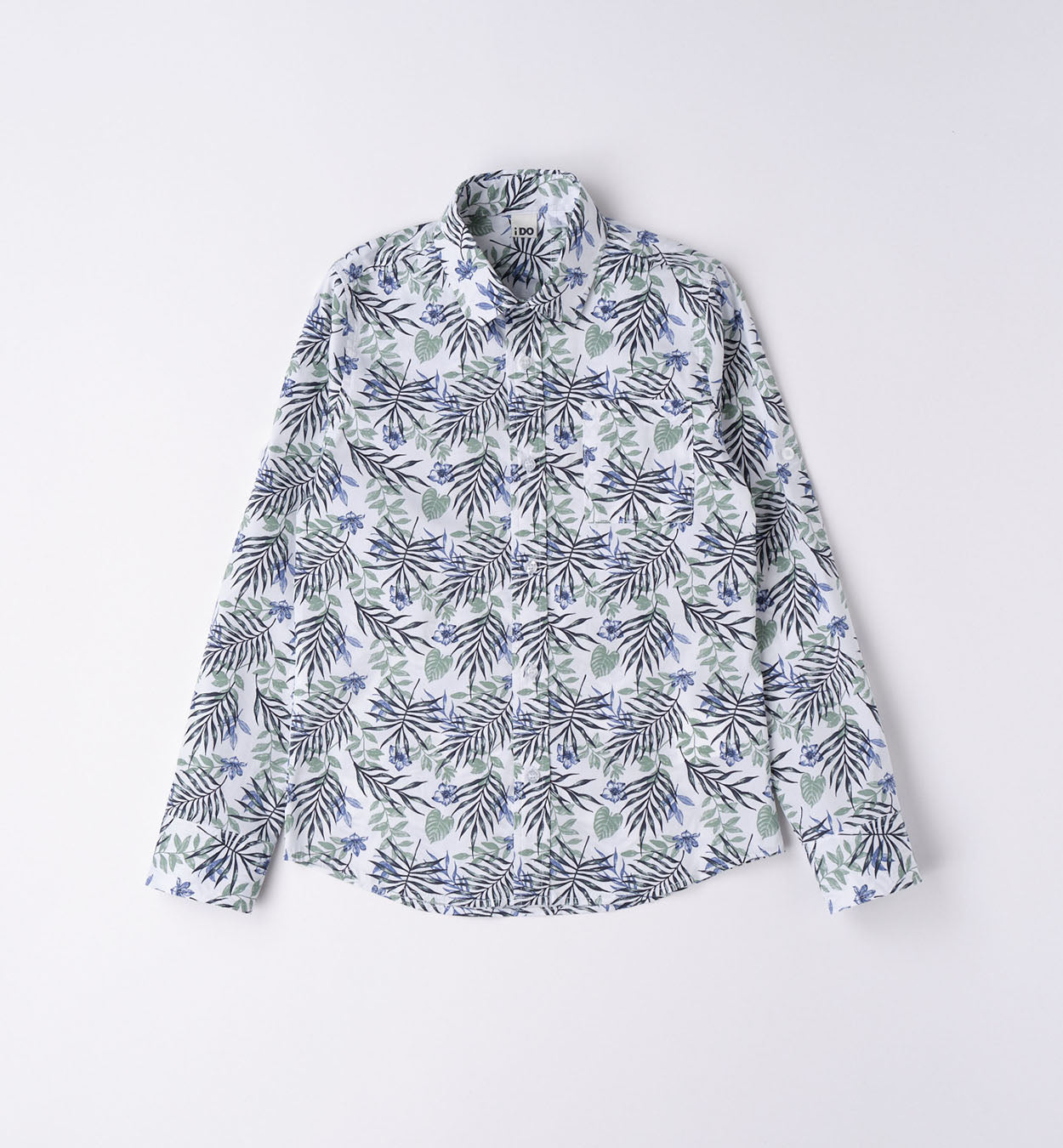 Satin e true blue - Camicia a fantasia
