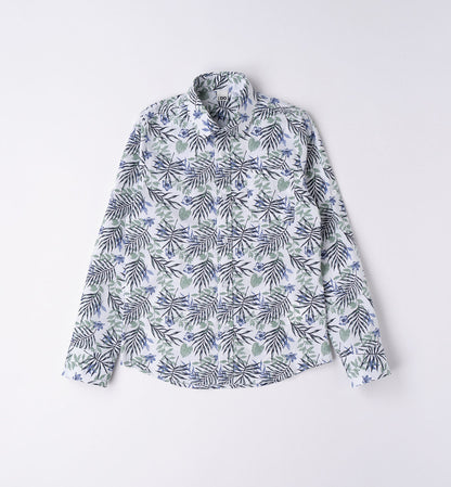 Satin e true blue - Camicia a fantasia