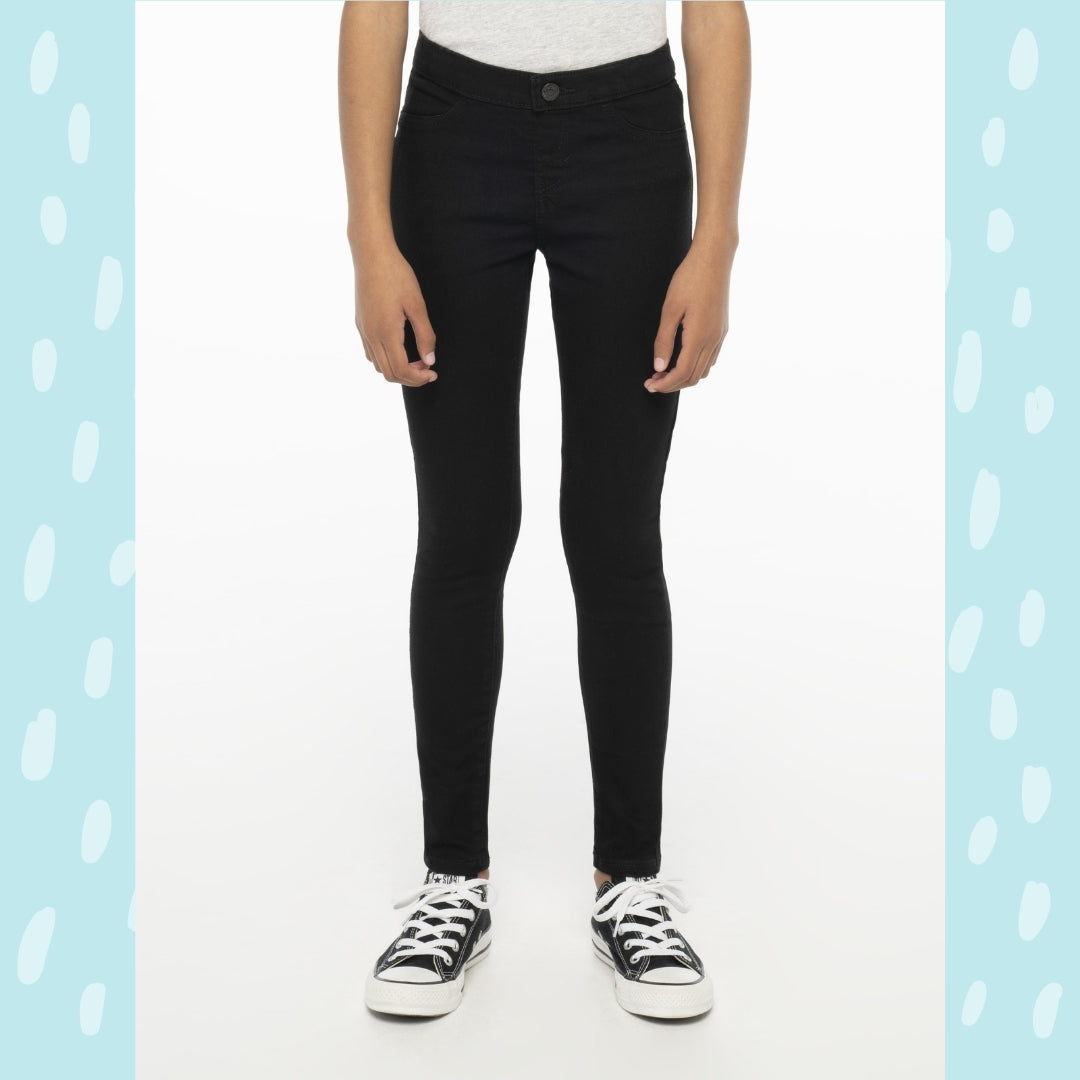 Pull-On Jeggings - BLACK