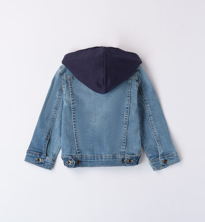 Denim Everyday - Giubbotto di jeans c/cappuccio