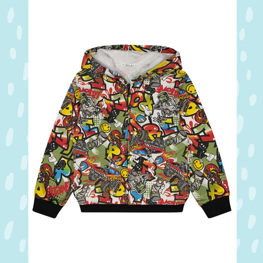 Take risk - felpa con cappuccio e zip