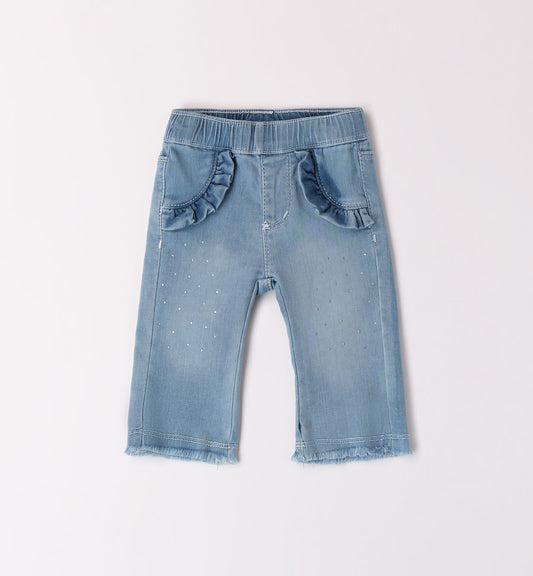 Denim Everyday - Jeans a zampa c/strass