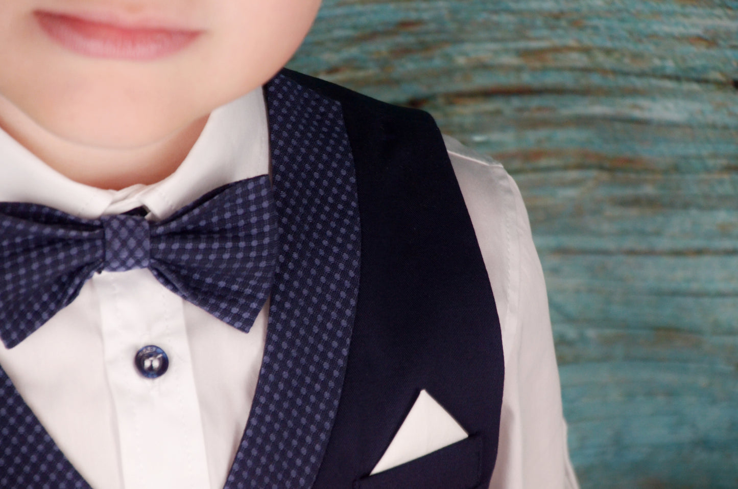 Baby A. - Completo Camicia, Pantaloncino, Gilet e Papillon