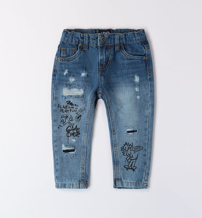 Just Kickin It - Jeans c/stampe Carrot Fit