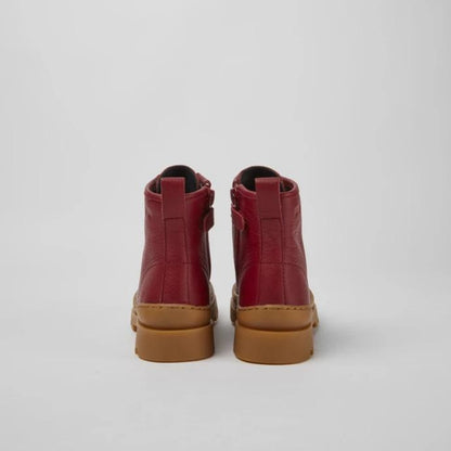 Stivaletto stringato rosso - Brutus kids