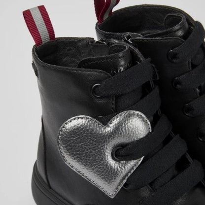 Stivaletto stringato nero - Norte kids