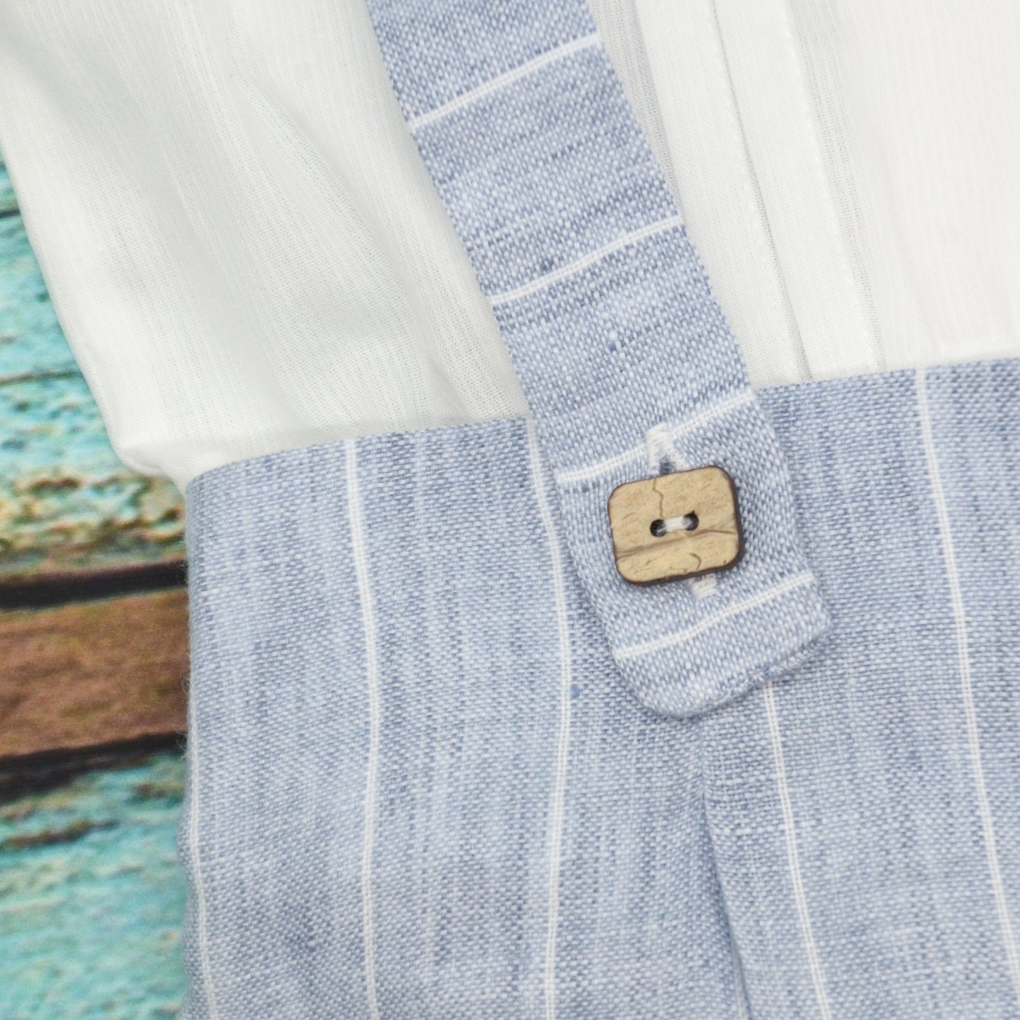 BABY A. Completo Camicia Body e Pantaloncino