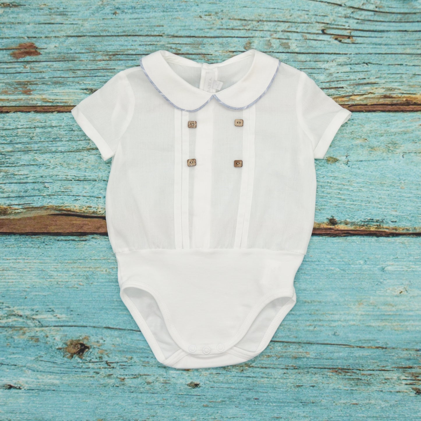 BABY A. Completo Camicia Body e Pantaloncino