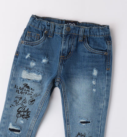 Just Kickin It - Jeans c/stampe Carrot Fit