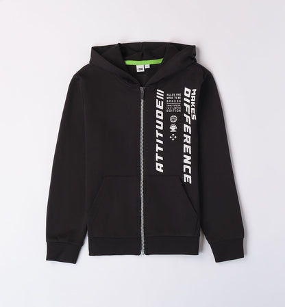 Attitude - Felpa c/zip e Cappuccio