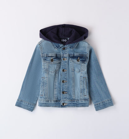 Denim Everyday - Giubbotto di jeans c/cappuccio